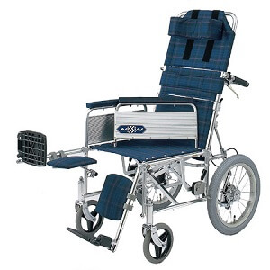 車椅子レンタル | リクライニング式車いす NA-118B | 介護用品のＮＧＴ ...